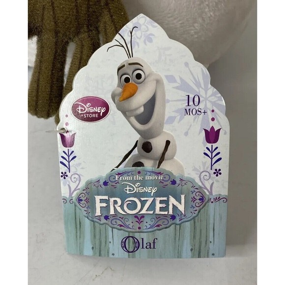 Frozen Olaf Plush Disney Store Genuine Authentic Stuffed Animal 16 in Snowman - Picture 11 of 14